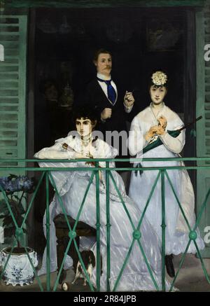 Il balcone Édouard Manet (1832-1883) Foto Stock