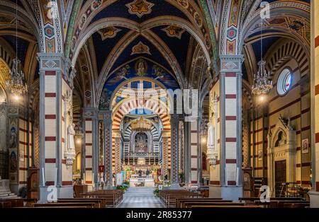 Basilica di Santa Margherita in cima a Cortona, Toscana, Italia Foto Stock