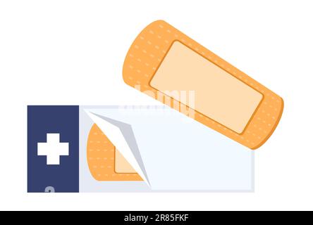 Beige patch - moderno design piatto stile singola immagine isolata Illustrazione Vettoriale