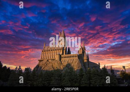 Castello di Hogwarts Foto Stock