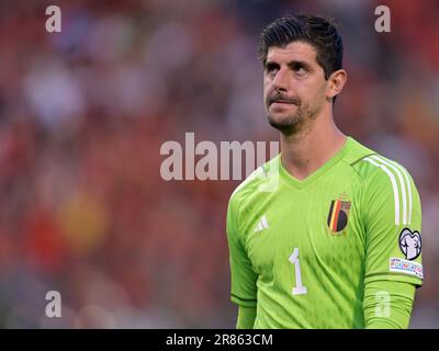 BRUXELLES - Belgio portiere Thibaut Courtois durante la partita di qualificazione UEFA EURO 2024 tra Belgio e Austria allo stadio King Baudouin il 17 giugno 2023 a Bruxelles, Belgio. AP | altezza olandese | GERRIT DI COLONIA Foto Stock