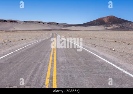 Lungo il tragitto verso Antofagasta de la Sierra, scoprendo gli altopiani argentini chiamati Puna in Sud America Foto Stock