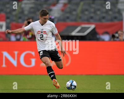 BRUXELLES - Maximilian Wober d'Austria durante la partita di qualificazione UEFA EURO 2024 tra Belgio e Austria allo Stadio King Baudouin il 17 giugno 2023 a Bruxelles, Belgio. AP | altezza olandese | GERRIT DI COLONIA Foto Stock