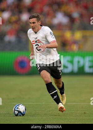 BRUXELLES - Maximilian Wober d'Austria durante la partita di qualificazione UEFA EURO 2024 tra Belgio e Austria allo Stadio King Baudouin il 17 giugno 2023 a Bruxelles, Belgio. AP | altezza olandese | GERRIT DI COLONIA Foto Stock