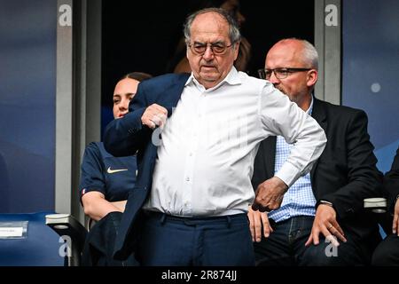 Saint Denis, Francia. 19th giugno, 2023. L'ex Presidente della Federazione Francese di Calcio (FFF) Noel LE GRAET durante la UEFA Euro 2024, qualificatori europei, Gruppo B, partita di calcio tra Francia e Grecia il 19 giugno 2023 allo Stade de France di Saint-Denis, Francia - Foto Matthieu Mirville/DPPI Credit: DPPI Media/Alamy Live News Foto Stock