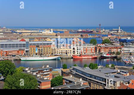 L'ex nave da addestramento della Marina francese, a Dunkirk (Nord), in Francia, si chiamava Duchesse Anne Foto Stock