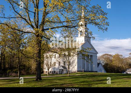 La Chiesa congregazionale di Phillipston sul comune cittadino Foto Stock