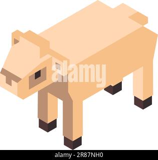 Animale da pecora, personaggio geometrico o giocoliere Illustrazione Vettoriale