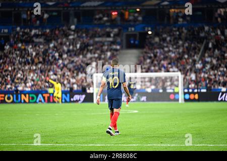 Saint Denis, Francia. 19th giugno, 2023. Kylian Mbappe dal ritorno durante i qualificatori europei UEFA euro 2024, partita di calcio tra Francia e Grecia il 19 giugno 2023 allo Stade de France a Saint-Denis, Francia. Foto di Victor Joly/ABACAPRESS.COM Credit: Abaca Press/Alamy Live News Foto Stock