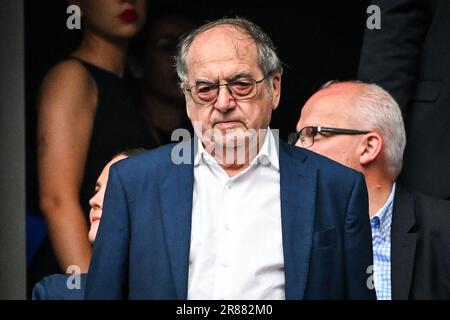 L'ex Presidente della Federazione Francese di Calcio (FFF) Noel LE GRAET durante la partita di calcio UEFA euro 2024, qualificatori europei, Gruppo B, tra Francia e Grecia il 19 giugno 2023 allo Stade de France a Saint-Denis, Francia Foto Stock