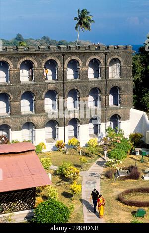 La prigione cellulare era una prigione coloniale situata a Port Blair delle isole Andamane e Nicobar, India, Asia Foto Stock