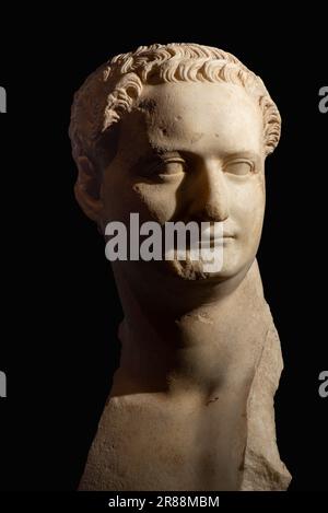 Busto di Dominitianus Foto Stock