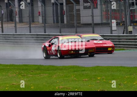 James Cartwright, Ferrari 328 GTB, Gary Culver, Ferrari 328 GTB, Superperformance Ferrari Club Classic Series, del Ferrari Club di Gran Bretagna, A. Foto Stock