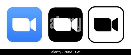 Set di icone dei social network Vector Duo su sfondo trasparente. Immagini EPS. Editoriale Illustrazione Vettoriale