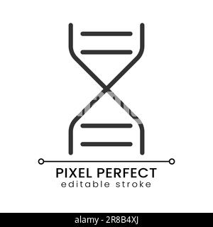 Icona pixel Perfect lineare in vetro di sabbia Illustrazione Vettoriale