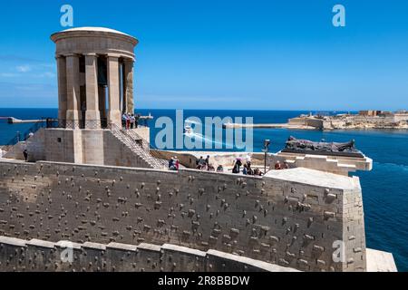 Valletta, Malta, 4 maggio 2023.Monumento al Milite Ignoto, Giardini di Barrakka inferiore Foto Stock