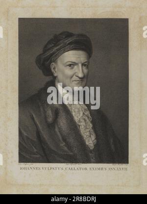 Johannes Vulpatus Caelator Eximus Ann. LXVII n.d. di Raffaello Morghen, italiano, nato Napoli, Italia 1758-morto Firenze, Italia 1833 Foto Stock