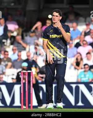 Ovale, Inghilterra. 26 maggio, 2023. Peter Hatzoglou al Vitality Blast match tra Surrey e Glamorgan. Credit: Nigel Bramley/Alamy Live News Foto Stock