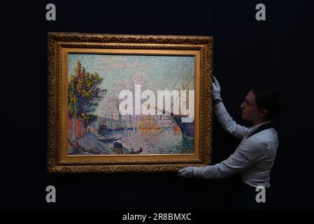 L'anteprima di Sotheby di Arte moderna e Arte Contemporanea apre oggi, presentando l'offerta di stelle della stagione estiva delle aste a Londra questo Giugno : La Dame mit Facher di Gustav Klimt ( Lady with a Fan ) stimata nella regione di £65m/$80m l'asta serale moderna e Contemporanea del 27 giugno comprende anche faccia a faccia : Una Celebrazione della Portraitura - una speciale sequenza di ritratti di artisti leader come Alberto Glacometti, Edvard Munch, Leonor fini, Elizabeth Peyton e Kerry James Marshall - cronometrati per coincidere con la tanto attesa riapertura della National Gallery .. Foto Stock