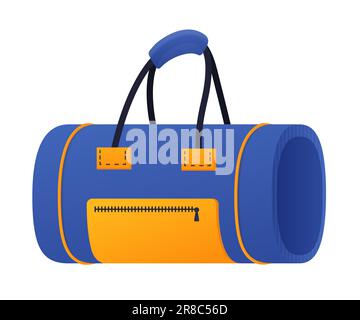 Borsa sportiva - design piatto moderno stile singola immagine isolata Illustrazione Vettoriale