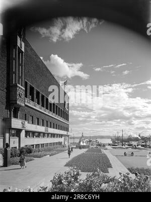 Attuale 14-1950: Il moderno edificio di rappresentanza della Norvegia. Municipio di Oslo.Photo: Sverre A. Børretzen / Aktuell / NTB ***Photo not image processed*** Foto Stock