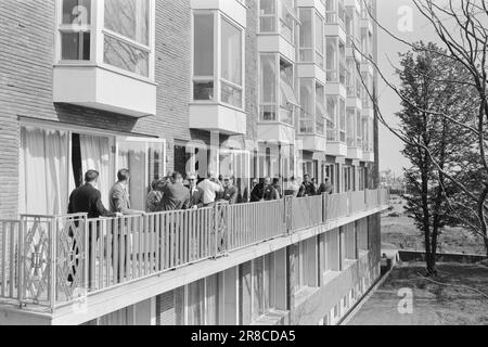 Corrente 37-3-1960: Naufragio Itteno nel Parco di Sandefjord Hotell a Hvalfangstens Hus è diventato una calamita turistica. Il NOK 25 milioni di hotel a Sandefjord ha anche telefoni negli ascensori. Foto: Sverre A. Børretzen / Aktuell / NTB ***FOTO NON ELABORATA*** Foto Stock