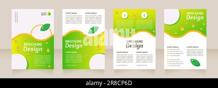 Nutrizionali fatti circa le mele disegno bianco della disposizione della brochure Illustrazione Vettoriale