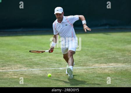 Halle, Westfalen, Germania. 20th giugno, 2023. ROBERTO BAUTISTA AAUT (ESP) in azione durante il Terra Wortmann Open all'Owl Arena (Credit Image: © Mathias Schulz/ZUMA Press Wire) SOLO PER USO EDITORIALE! Non per USO commerciale! Foto Stock