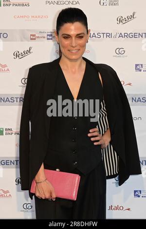 Roma, Italia. 20th giugno, 2023. Valeria Solarino partecipa alla manifestazione Nastri d'Argento 2023 tappeto blu al Museo Maxi. Credit: SOPA Images Limited/Alamy Live News Foto Stock