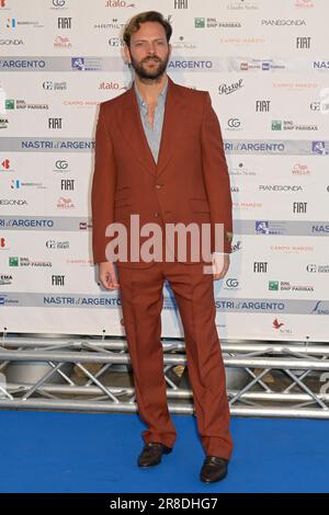 Roma, Italia. 20th giugno, 2023. Alessandro Borghi partecipa alla manifestazione Nastri d'Argento 2023 blu Carpet al Museo Maxi. Credit: SOPA Images Limited/Alamy Live News Foto Stock