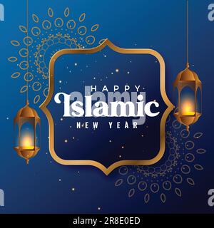Sfondo del nuovo anno islamico Illustrazione Vettoriale
