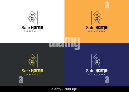 Logo Vector Real Estate Design Logo moderno Home Real estate Illustrazione Vettoriale