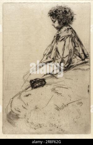 Bibi Lalouette 1859 di James McNeill Whistler, nato Lowell, ma 1834-morto Londra, Inghilterra 1903 Foto Stock