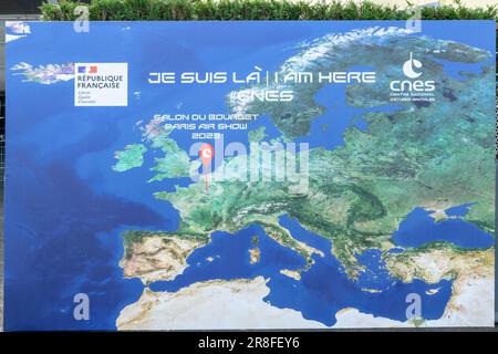 Le Bourget, Francia. 20th giugno, 2023. 54th° Salone Internazionale dell'aria di Parigi, presso l'aeroporto di le Bourget, vicino a Parigi, Francia, 20 giugno 2023. Foto Jana Chiamami J/ABACAPRESS.COM Credit: Abaca Press/Alamy Live News Foto Stock