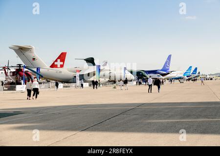 Le Bourget, Francia. 20th giugno, 2023. 54th° Salone Internazionale dell'aria di Parigi, presso l'aeroporto di le Bourget, vicino a Parigi, Francia, 20 giugno 2023. Foto Jana Chiamami J/ABACAPRESS.COM Credit: Abaca Press/Alamy Live News Foto Stock