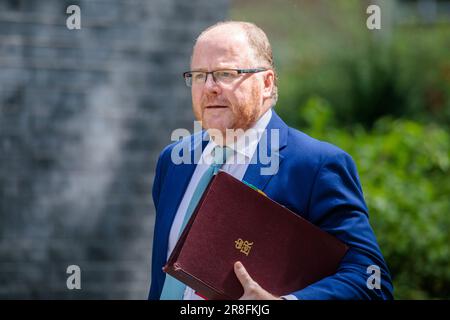 Downing Street, Londra, Regno Unito. 21st giugno 2023. George Freeman, Ministro di Stato (Dipartimento di Scienza, innovazione e tecnologia), arriverà al 10 di Downing Street. Foto di Amanda Rose/Alamy Live News Foto Stock