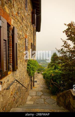 Monastero di Santa Maria dei Frati Cappuccini 1535 a Bigorio, Ticino, Svizzera Foto Stock