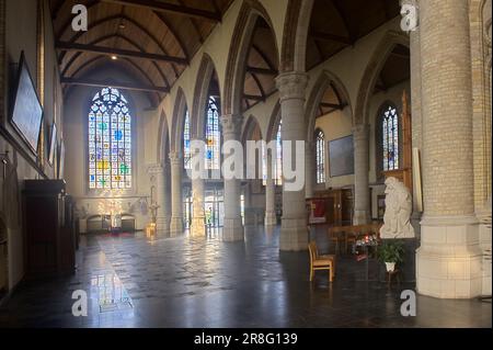 Chiesa Onze lieve Vrouwekerk, Nieuwpoort, Belgio Foto Stock