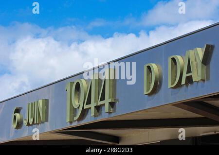 Museo della seconda guerra mondiale, bassa Normandia, D-Day, 2, 6 giugno 1944, Arromanches-Les-Bains, bassa Normandia, Francia Foto Stock