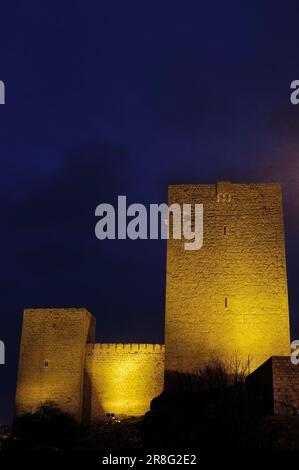 Rovine del Castello di Santa Catalina, Castillo de, Parador Hotel, Jaen, Andalusia, Spagna Foto Stock