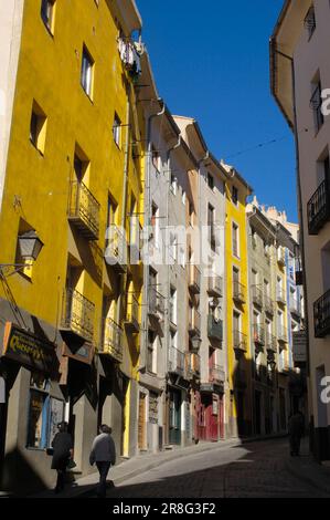 Alfonso VIII Street, Castilla-la, Cuenca, Castilla-la Mancha, Castilla, Spagna Foto Stock