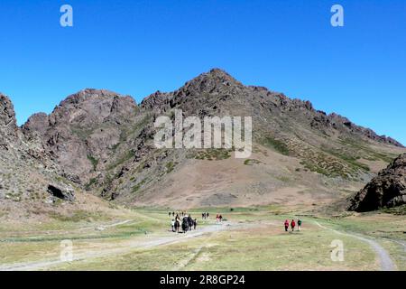 Yol Valley, deserto del Gobi, Mongolia Foto Stock