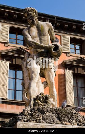 Statua di Crostolo, Piazza Prampolini, Reggio Emilia, Italia Foto Stock