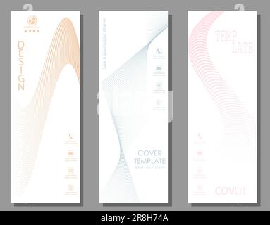 Modello astratto. Modello per la progettazione di banner, poster e poster. Layout della copertina, degli opuscoli, degli opuscoli e dei cataloghi. Un'idea per cre Illustrazione Vettoriale