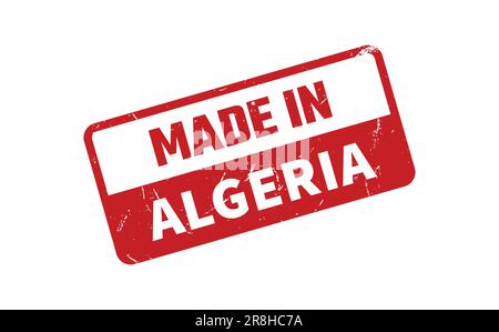 Realizzato in Algeria Rubber Stamp Illustrazione Vettoriale