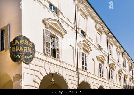 Palazzo Taffini D'acceglio. Savigliano. Piemonte. Italia Foto Stock