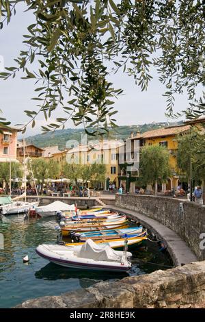 Torri del Benaco. Lago di Garda. Veneto. Italia Foto Stock