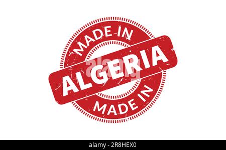 Realizzato in Algeria Rubber Stamp Illustrazione Vettoriale