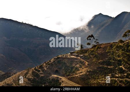 Orizzontale. Dintorni di Asmara. Eritrea Foto Stock