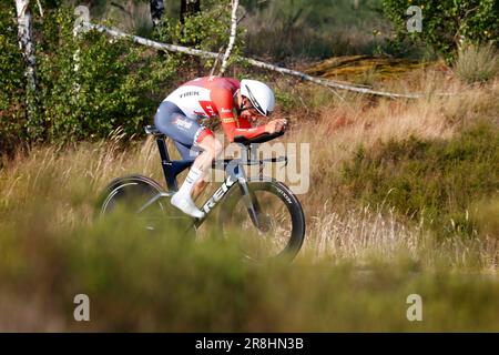 ELSPEET - ciclista Bauke Mollema durante il campionato olandese a cronometro. I cavalieri hanno percorso due giri di circa 20 chilometri tra i prati e i sentieri forestali del Veluwe. ANP BAS CZERWINSKI Foto Stock